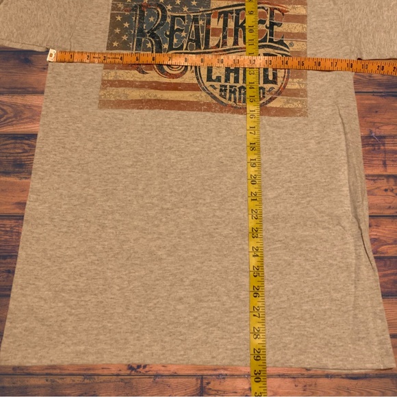 Realtree Camo Brand Hunting Logo Shirt Real Tree Mossy Oak American Flag - Picture 4 of 5